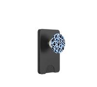 Light Blue Halloween Ghost Leopard Print Cute Cheetah Design PopSockets PopWallet para MagSafe