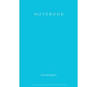 Light Blue Notebook for Note Taking and Journaling