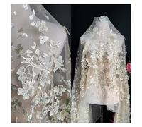 Light Blue Pink Lace Embroidery Flower Cloth Wedding Live Shooting Background Clothing Dress(Apricot)