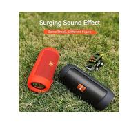 (Light Blue) Portable Wireless Speaker with T-Flash Card and USB Playback, Stereo Bass, Wireless Link, Orange Accent, Gift for Music Lovers
