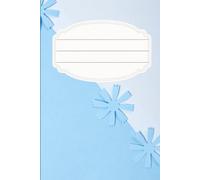 Light Blue Snowflake Composition Notebook.: Hardcover Journal for Notes, Writing, and Daily Planning, 6x9 Inches, Lined book for Work, and School