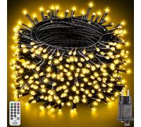 Light-Brightly Luces Navidad Arbol Exterior - 50M 500 LED Guirnaldas Blanco Cálido con 8 Modos Impermeable Luces Enchufe Decoración para Navidad Fiesta Boda Patio Jardín Festival