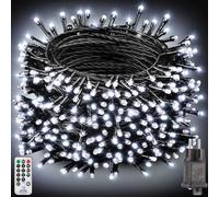 Light-Brightly Luces Navidad Arbol Exterior - 50M 500 LED Guirnaldas Blanco frío con 8 Modos Impermeable Luces Enchufe Decoración para Navidad Fiesta Boda Patio Jardín Festival