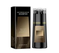 Light Brown Hair Dye Shampoo, Instant Hair Dye Shampoo, Color Duradero, Suavidad Natural, Nutrición y Brillo, Apto para Todo Tipo de Cabello, para Hombres Mujeres-200ml