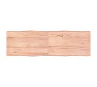 Light Brown Solid Wood Tabletop, 160x50x(2-6) cm, Live Edge Design, Kitchen Replacement Mesa, Dining Mesa, Desktop Surface, Durable & Versatile Furniture