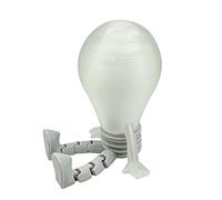 Light Bulb Man Figure, Glow Dark Model, Posable Desk Ornament with Charm, LED Party Favor with Style, Decorative Figurine Display Home Accessories, Sculpture Design for Office Celebration Play Event