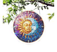 Light Catcher - Acrylic 18.8x18.8x0.6cm | Decorative Window Pendant Jigsaw Puzzle Wall Hanging Home Decor For Living Room Bedroom Door Garden Patio Porch Colorful Sun Catcher Gift Mothers Day Birthday