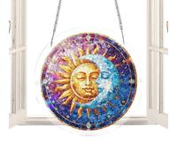 Light Catcher - Acrylic Colorful Ornament | Puzzle Aesthetic Rainbow Maker | 18.8x18.8x0.6cm 272g - For Mothers Day Birthday Housewarming Home Indoor Outdoor