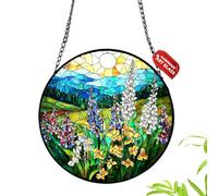 Light Catcher Decor, Flower Puzzle Rainbow Maker, Window Hanging Sun Prism Art, Garden Patio Balcony Wall Ornament, Door Tree Indoor Outdoor Color Light Reflection Home Room Decoration Use 8.58inch