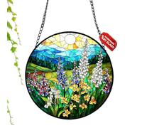 Light Catcher, Rainbow Maker, 8.58 Inches Flower Puzzle, Decorative Window, Outdoor Garden Patio Balcony Tree Door Living Room Bedroom Kitchen, Home Accessories for Adults Women Men College Collecting