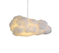 Light,Cotton Girl Chandelier,Clothing Store Hotel Living Dining Bedroom Lamps,Cloud Light,C White Cloud 's Room Chandelier-White. 80cm Light Fixture(cm)