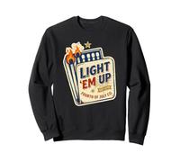 Light Em Up 4th of Patriotic July Vintage Matchbook USA Sudadera