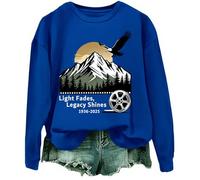 Light Fades Legacy Shines - Sudadera Light Fades Legacy Shines, camisas gráficas para hombres y mujeres, azul real, 3XL