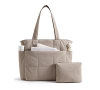 LIGHT FLIGHT Puffer - Bolso de mano para mujer, grande, 26,5 L, camel, L, Contemporáneo