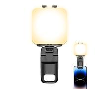 Light for Phone - Abs Rechargeable Clip on Lamp + Selfie Light for Phone | 5w 1000mah Portable Lighting Device + Photography Lights | Makeup Video Recording Streaming Travel Selfie Content Creation