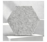 Light Gray,30cm1,Paneles acústicos hexagonales, Paquete de 10 - Alta Densidad 9 mm, absorben Eco y reverberación para grabación de Voz, práctica de Piano y Tratamiento acústico