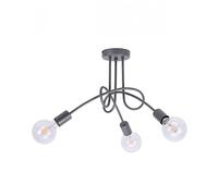 Light-Home Lampara de Techo Colgante Industrial Edison - Lámpara de Techo Modernas para Salón Dormitorio y Cocina - Metal - Grafito con purpurina