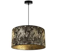 Light-Home Tulipas Lampara de Techo Colgante Industrial Verona - Lampara de Techo Modernas para Salón Dormitorio y Cocina - Metal - Negro y Oro - 23x45cm