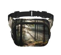 Light in the Forest - Riñonera multifuncional con estampado unisex, bolsa de mensajero de moda, bolsa de almacenamiento deportiva de viaje