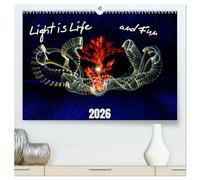 Light is Life and Fun (High Quality Premium Wall Calendar 2026 DIN A2 landscape),CALVENDO 12 Month Wall Calendar: Light painting is a creative type of photography that is a lot of fun.