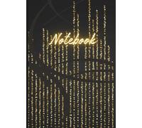 Light it Up Black and Gold Notebook/Journal: Hardcover 7x10, 120 lined pages for notes, journaling, gratitude, prayer, and everyday writing.