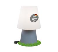 Light Life Bombilla objeto lámpara (Solar) Indoor & Outdoor, plástico, gris, 39 x 39 x 60 cm