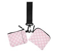Light Lovely Peach - Monederos para mujer, tarjetero, tamaño compacto, organizadores de dinero con llavero para el trabajo, viajes, 2 paquetes