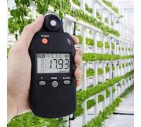 Light Lux Tester 400-700 nm, medidor Quantum PAR 0-5000 mol/m2/seg, 100 registros de datos, visualización máxima/min / media para fotosíntesis de plantas de interior y exterior