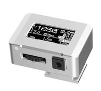 Light Meter Photography, Photography Light Meter, Camera Light Meter with OLED Screen, Exposure Indicator, 30° Average Metering, Adjust ISO, Aperture and Shutter Speed Photography for Cameras(Silver)