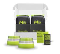Light MUP Lite Pack 2uds Baliza V16 homologada DGT 3.0-Geolocalización IoT-Luz Emergencia conectada-Señalización Flash Coche-Obligatoria en 2026-Datos Telefónica Tech hasta 2038 (Pack V16 Lite x2)