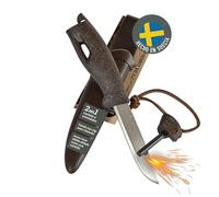 Light My Fire Cuchillo de Supervivencia con Encendedor Integrado y Funda para Cinturón - 3000 Chispas de Pedernal - Hoja de Acero Inoxidable - Camping/Senderismo/Caza