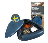 Light My Fire Especiero Salero y Pimentero de Viaje - Salero Dispensador Portátil - Recipiente Salpimentero y Dispensador de Especias y Condimentos para Llevar de Picnic o Camping, Sin BPA