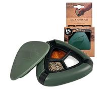 Light My Fire Especiero Salero y Pimentero de Viaje - Salero Dispensador Portátil - Recipiente Salpimentero y Dispensador de Especias y Condimentos para Llevar de Picnic o Camping, Sin BPA (SageGreen)