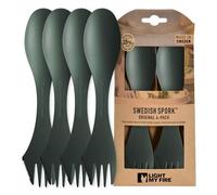 Juego de cubiertos Light My Fire Spork Original 4-pack Color: verde oscuro