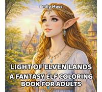 Light of Elven Lands: A Fantasy Elf Coloring Book for Adults with Beautiful Elven Women, Magical Villages, and Relaxing Detailed Illustrations: ... and Legends: Adult Coloring Book Series)