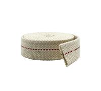 Light Of Mine Rollo de Mecha Plana 100% algodón de 2,5 cm para parafina o lámparas con Base de Queroseno y lámparas de Aceite con Punto Rojo auténtico