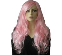 Light Pink Wig With A Side Parting And Big Loose Curls, Extra Long: Donna 250g by Annabelles Wigs