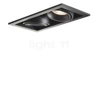 Light Point Ghost, foco empotrable de techo LED 2 focos, negro - 20 cm
