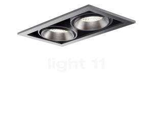 Light Point Ghost, foco empotrable de techo LED 2 focos, titanio - 20 cm