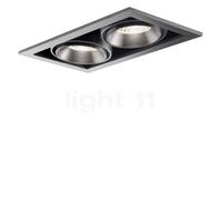 Light Point Ghost, foco empotrable de techo LED, titanio - 2 focos