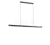 Light Point Optic Linear, lámpara de suspensión LED, negro carbón - 150 cm