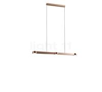 Light Point Optic Linear, lámpara de suspensión LED, oro rosa - 100 cm