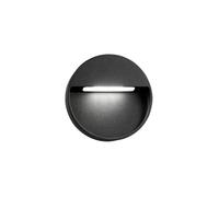 Light Point Serious, lámpara de pared LED, negro - 15 cm
