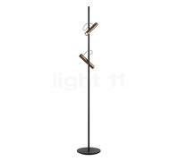 Light Point Spirit F1, lámpara de pie LED, negro/oro rosa