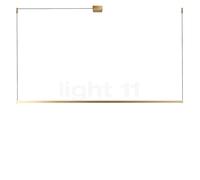 Light Point Stripe, lámpara de suspensión LED, latón - 150 cm