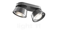 Light Point Vantage, lámpara de techo y pared LED 2 focos, titanio - 10 cm