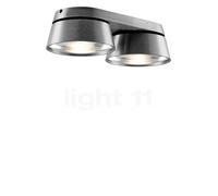Light Point Vantage, lámpara de techo y pared LED 2 focos, titanio - 13 cm