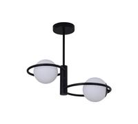 Light Prestige Dorado lámpara colgante 2x10 W negro LP-002/2C ring BK