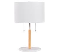 Light Prestige Fogo lámpara de sobremesa 2x15 W blanco LP03042TWH
