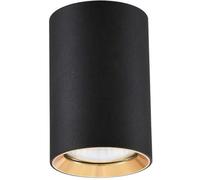 Light Prestige Manacor lámpara de techo 1x50 W negro-dorado LP-232/1D-90BK/GD